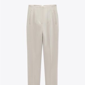 Zara Cream Women's Trousers